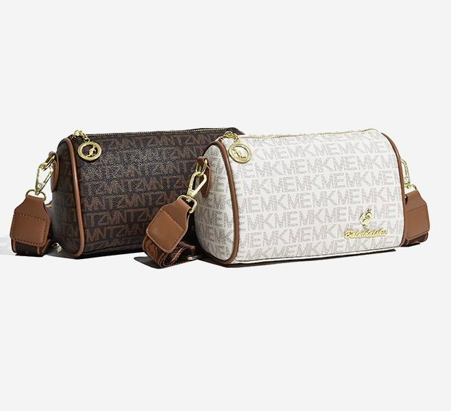 Timeless Elegance Redefined: Crossbody Barrel Bag - Retro PU Shoulder Bag